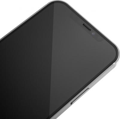 Защитное стекло 2.5D Silk full cover Narrow 0.26 мм для iPhone 13 Pro Max с черной рамкой ) – фото 4
