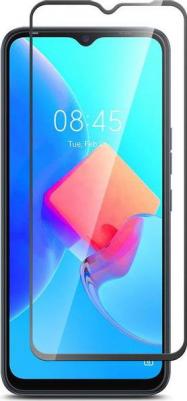 Защитное стекло Full Glue для Tecno Spark 8C черная рамка – фото 1