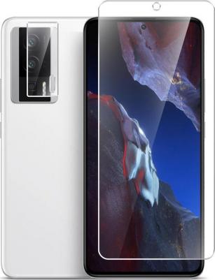 Гибридное защитное стекло на экран и камеру Poco F5 Pro