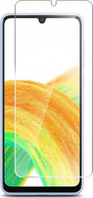 Защитное стекло на Samsung Galaxy A33 гибридное-пленка+стекловолокно на Экран прозрачное полноклеевое Hybrid Glass