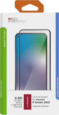 Защитное стекло 2.5D, P Smart 2021 10x Lite, Black Frame