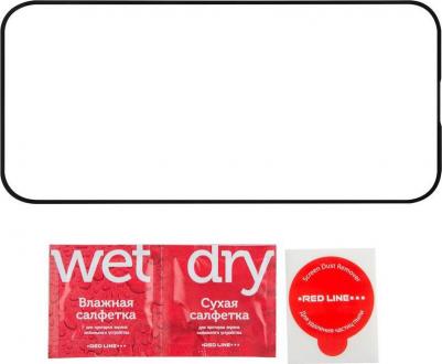 Защитное стекло для Apple iPhone 15 Plus черная рамка – фото 1