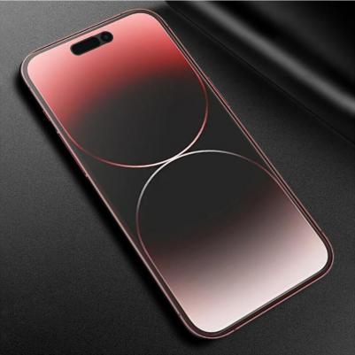 Защитное стекло для Apple iPhone 15 Pro Max черная рамка – фото 2