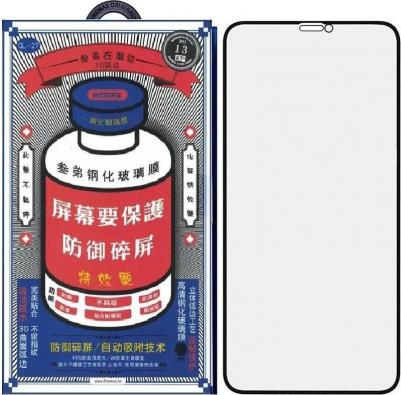 Защитное стекло для iPhone 13/13 Pro/ 6.1" GL-27 3D, чёрное – фото 4