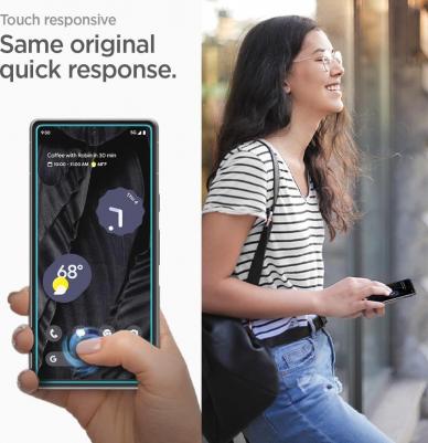 Защитное стекло для Pixel 7a AlignMaster GLAS.tR Прозрачный - 2 шт - AGL05968 – фото 7