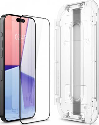 Защитное стекло EZ FIT, AGL06893, 2 штуки, для iPhone 15 Pro Black – фото 3