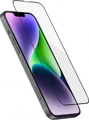Защитное стекло Extreme Nano Shield с Easy App для Apple iPhone 14 Plus, чёрная рамка – фото 1