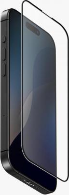 стекло для iPhone 16 OPTIX Matte Clear/Black (+installer)