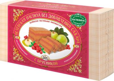 Пастила с брусникой без сахара 180г – фото 1
