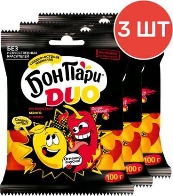 Мармелад жевательный, " Дуо", вкус Манго и Чили, 100г 6 шт