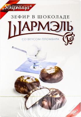 Зефир в шоколаде со вкусом пломбира 250 г – фото 1