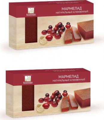 Мармелад клюквенный пластовый 210 г – фото 1