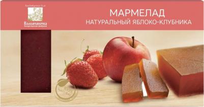 Мармелад Яблоко-клубника пластовый 210 г