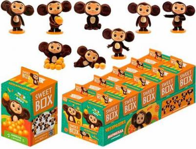 Игрушка Чебурашка, с мармеладом в коробочке, 10г – фото 3