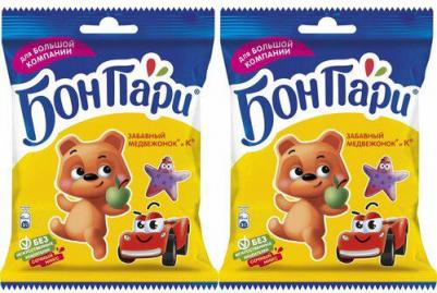 Жевательный мармелад фигурный Бон Пари Забавный Медвежонок и Ко, со вкусом фруктов, 120 г – фото 4