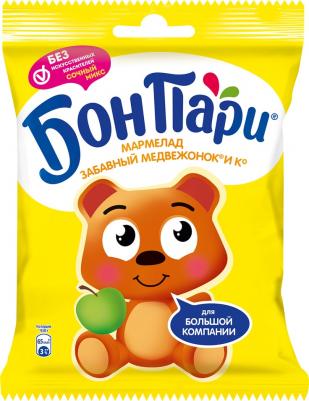 Жевательный мармелад фигурный Бон Пари Забавный Медвежонок и Ко, со вкусом фруктов, 120 г – фото 5