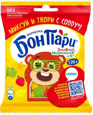 Жевательный мармелад фигурный Бон Пари Забавный Медвежонок и Ко, со вкусом фруктов, 120 г – фото 7