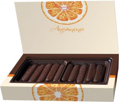 Мармелад Апельтини апельсиновые палочки в шоколаде 160г – фото 4