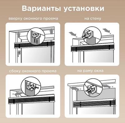 Жалюзи горизонтальные 60 х 155 см, пластик, цвет серый – фото 3