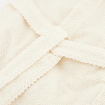 Халат с капюшоном женский M, бежевый – фото 5