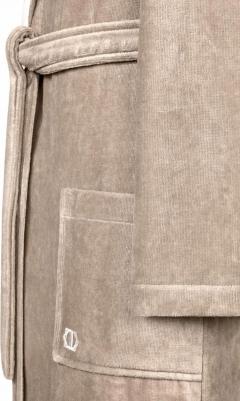 Халат Арт Лайн коричневый с белым М(48) – фото 5