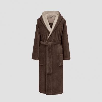 Халат Арт Лайн коричневый с бежевым M(48)