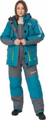 Костюм Siberia Lady breathable бирюза серый женский [48-50 / 158-164] – фото 1