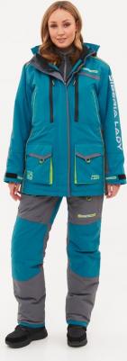 Костюм зимний Женский Siberia Lady ткань Breathable цвет Бирюза Серый 56-58 170-176 – фото 1
