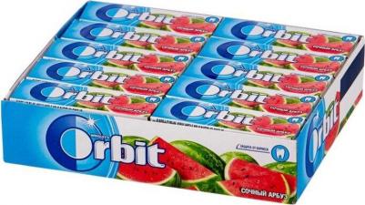 Жевательная резинка без сахара, Сочный арбуз, 13.6g (13,6 г) – фото 6