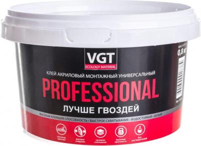 Клей монтажный универсальный акриловый белый "professional" 0,8 кг – фото 1
