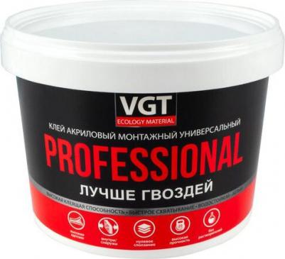 Клей монтажный универсальный акриловый белый "professional" 3 кг