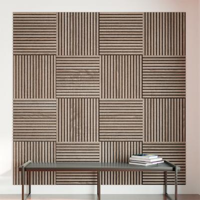 Панель акустическая 600х600х9 мм дуб винтаж 0,36 кв.м – фото 1