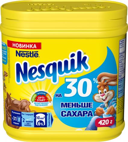 Nestle НЕСКВИК НапШок Б/Р МеньшеСах 420г – фото 9 Nestle НЕСКВИК НапШок Б/Р МеньшеСах 420г – фото 9