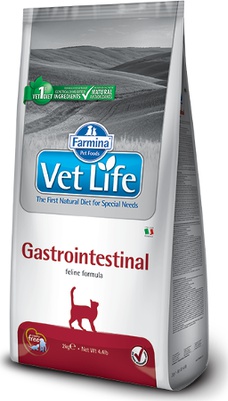 Farmina Сухой корм Vet Life Gastrointestinal Feline диета при нарушениях пищеварения для кошек 2кг – фото 5