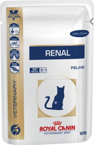 Royal Canin Паучи Renal Feline with Chicken диета с курицей при хронической почечной недостаточности для кошек 85г – фото 11 Royal Canin Паучи Renal Feline with Chicken диета с курицей при хронической почечной недостаточности для кошек 85г – фото 11