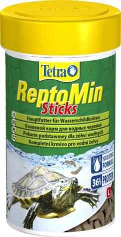  Tetra Корм для черепах ReptoMin Sticks в виде палочек для водных черепах 100мл – фото 1