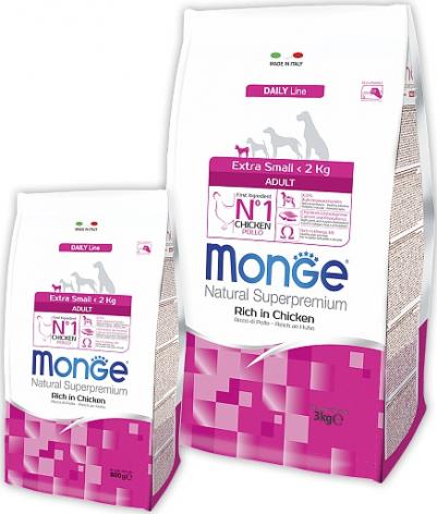 Monge Корм для собак Dog Extra Small для миниатюрных пород с курицей сух. 800г – фото 10 Monge Корм для собак Dog Extra Small для миниатюрных пород с курицей сух. 800г – фото 10