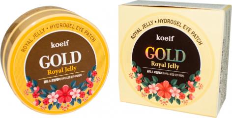  Koelf Патчи гидрогелевые для глаз Золото и Пчелиное маточное молочко Gold & Royal Jelly Hydro Gel Eye Patch 60 шт – фото 8