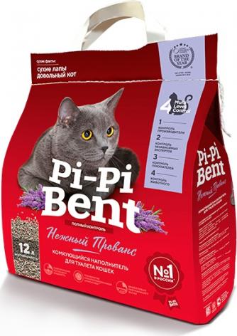 Pi-Pi-Bent Наполнитель комкующийся для кошачьего туалета "Нежный прованс", 5 кг Pi-Pi-Bent Наполнитель комкующийся для кошачьего туалета "Нежный прованс", 5 кг