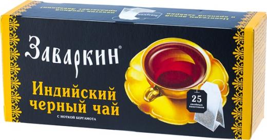Заваркин черный чай в пакетиках, 25 шт – фото 1