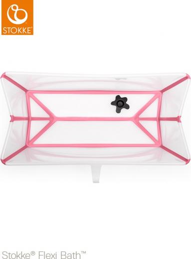 Ванночка с горкой Flexi Bath Bundle, Tub with Newborn Support Transparent Pink 531503 – фото 5