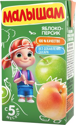 персик-яблоко, 125 мл (нектар для детского питания)