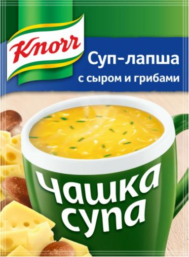 Чашка супа "Суп-лапша с сыром и грибами", 15,5гр – фото 1