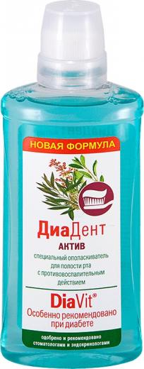 Ополаскиватель д/полости рта диадент актив 275мл – фото 3