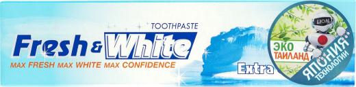Thailand Fresh & White зубная паста отбеливающая супер прохладная мята, 160 г
