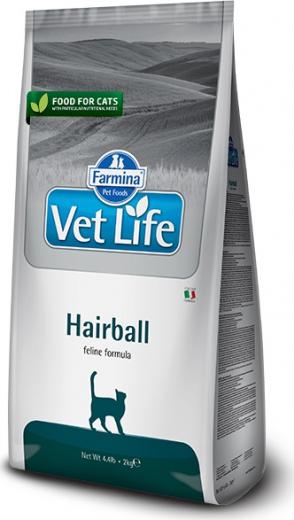 Сухой корм Vet Life Hairball Feline диета для выведения шерсти из желудка для кошек 2кг – фото 2