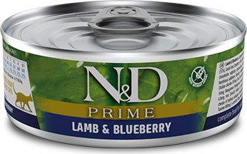 Влажный корм для кошек N & D Prime Lamb & Blueberry с ягненком и черникой 0,08 кг – фото 10