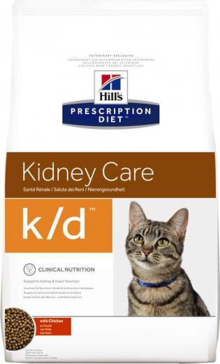 Корм для кошек Prescription Diet Feline K/D при заболевании почек, тунец сух. 400г – фото 5