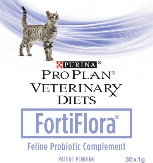 Пребиотическая добавка Veterinary diets Forti Flora для кошек и котят, 1гр*30шт – фото 2