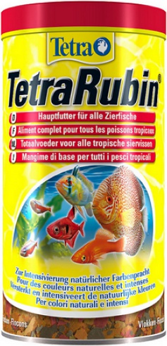 Корм для рыб Rubin в хлопьях для улучшения окраса всех видов рыб 100мл – фото 11